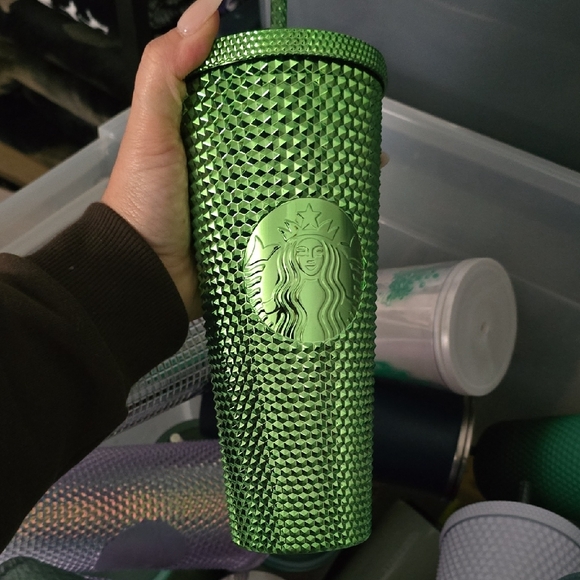 Starbucks Textured Tumblers in Green, Pink, and Silver - Picture 16 of 16